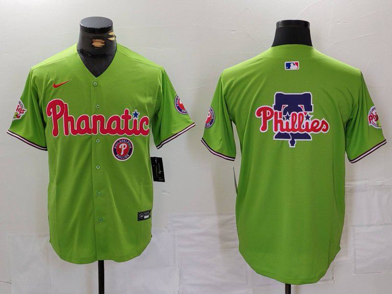 Men Philadelphia Phillies Blank Green Jointly 2024 Nike MLB Jersey style 8025->philadelphia phillies->MLB Jersey